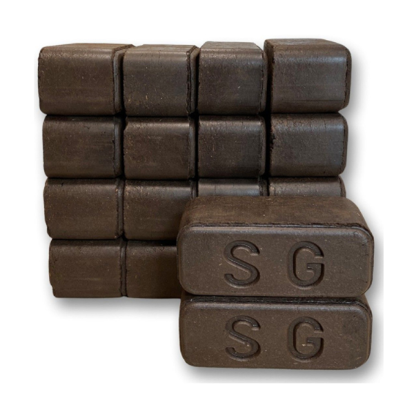 Premium Torfbriketts – 960 kg Palette, naturbelassener, gepresster Torf, quaderförmig